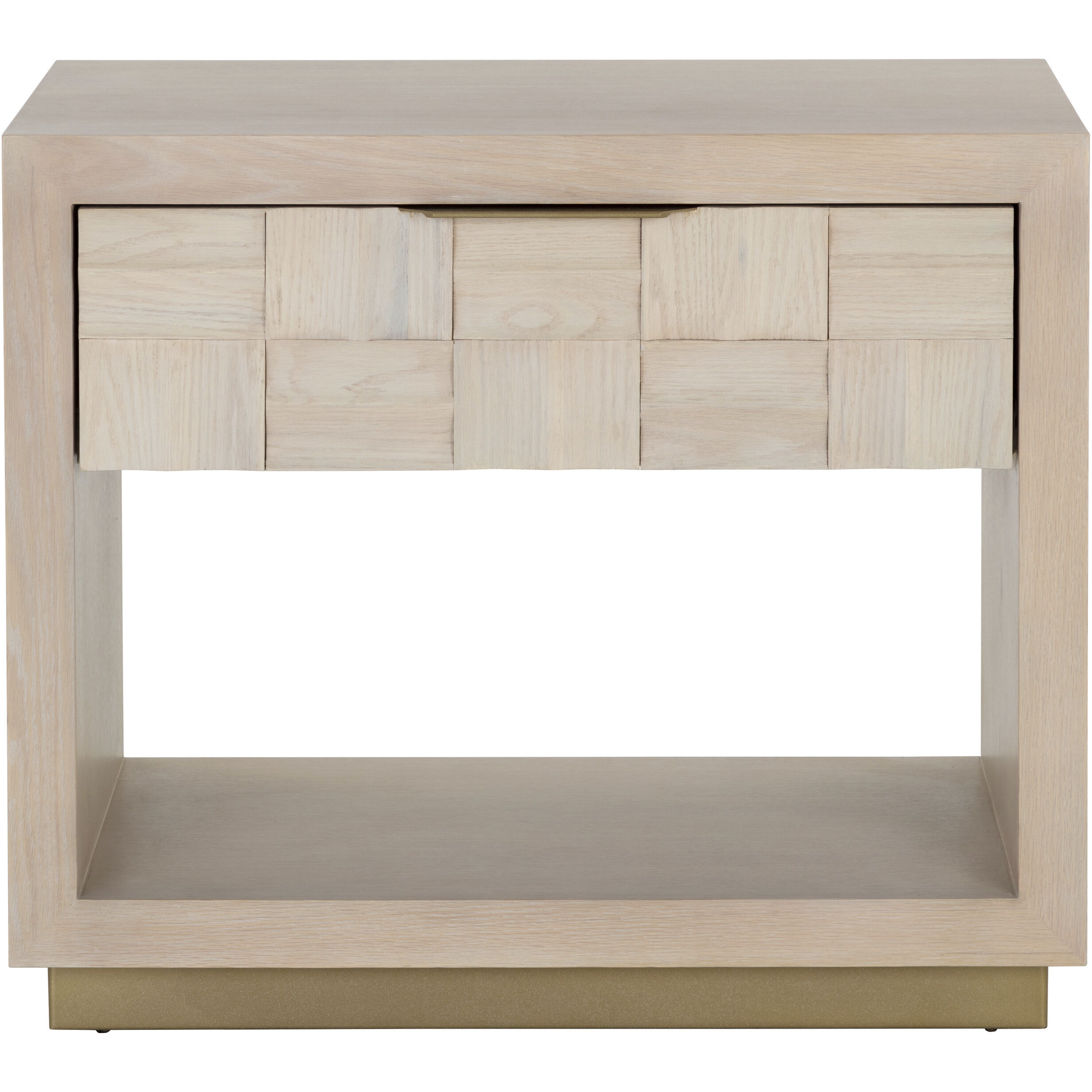 Akava 30.5 X 26 inch Light Wash / Gold Night Stand
